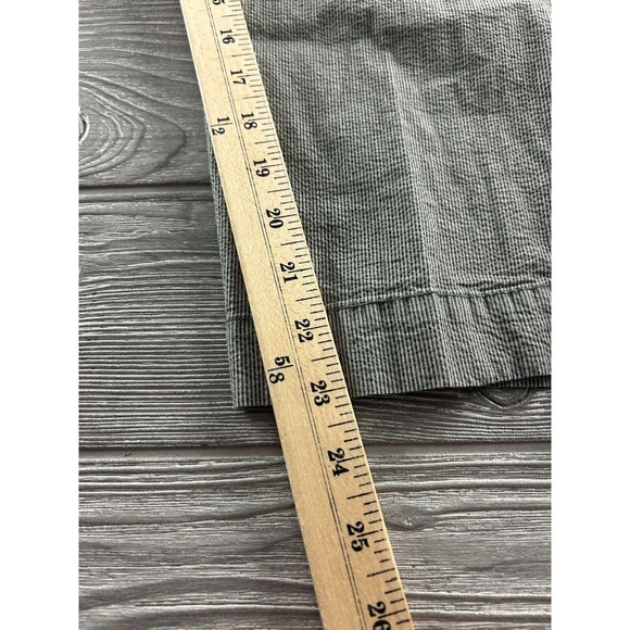 Coldwater Creek Natural Fit Textured Micro Stripe Gray Women's Size 16 Cropped - Picture 5 of 10